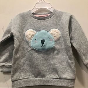 Toddler Girls Sweatshirt with Kaola Design.